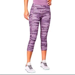 lululemon athletica women Purple Striped Leggings